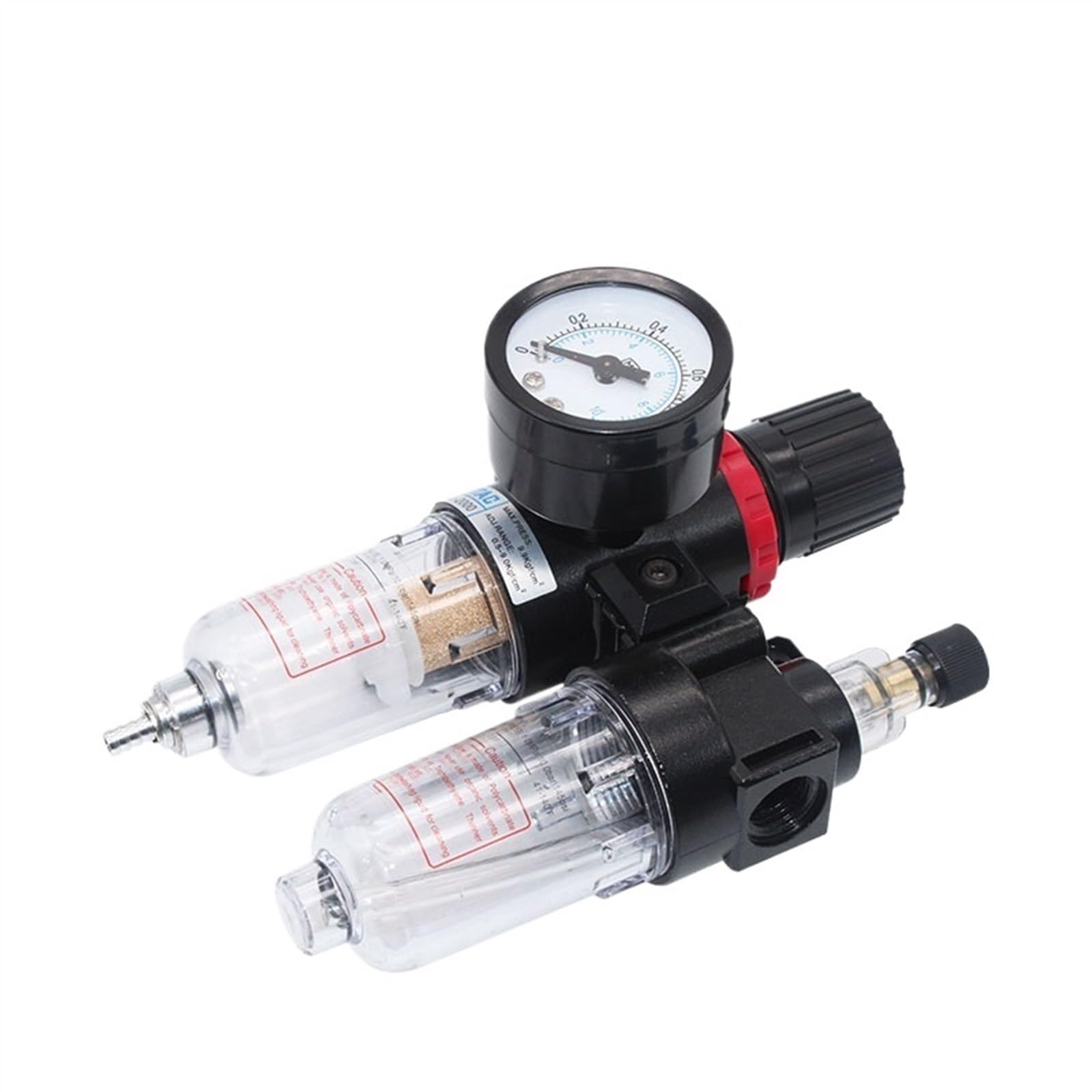 PHNOITPQ AFC2000 1/4 Air Compressor Oil Water Separator Filter Regulator Trap Airbrush Pressure Reducing Valve(AFC-PC10-02)
