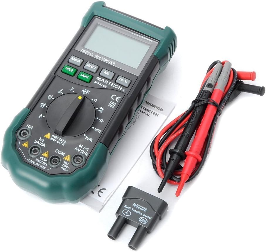 Get Discount 70% Price Mastech MS8268 Digital AC/DC Auto/Manual Range Digital Multimeter Meter