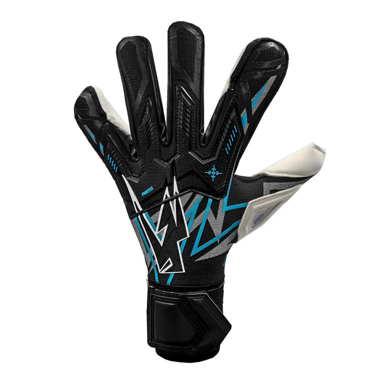 Kaliaaer NitroMAX 3DXi Junior Goalkeeper Gloves Size 6 Highlighter Blue