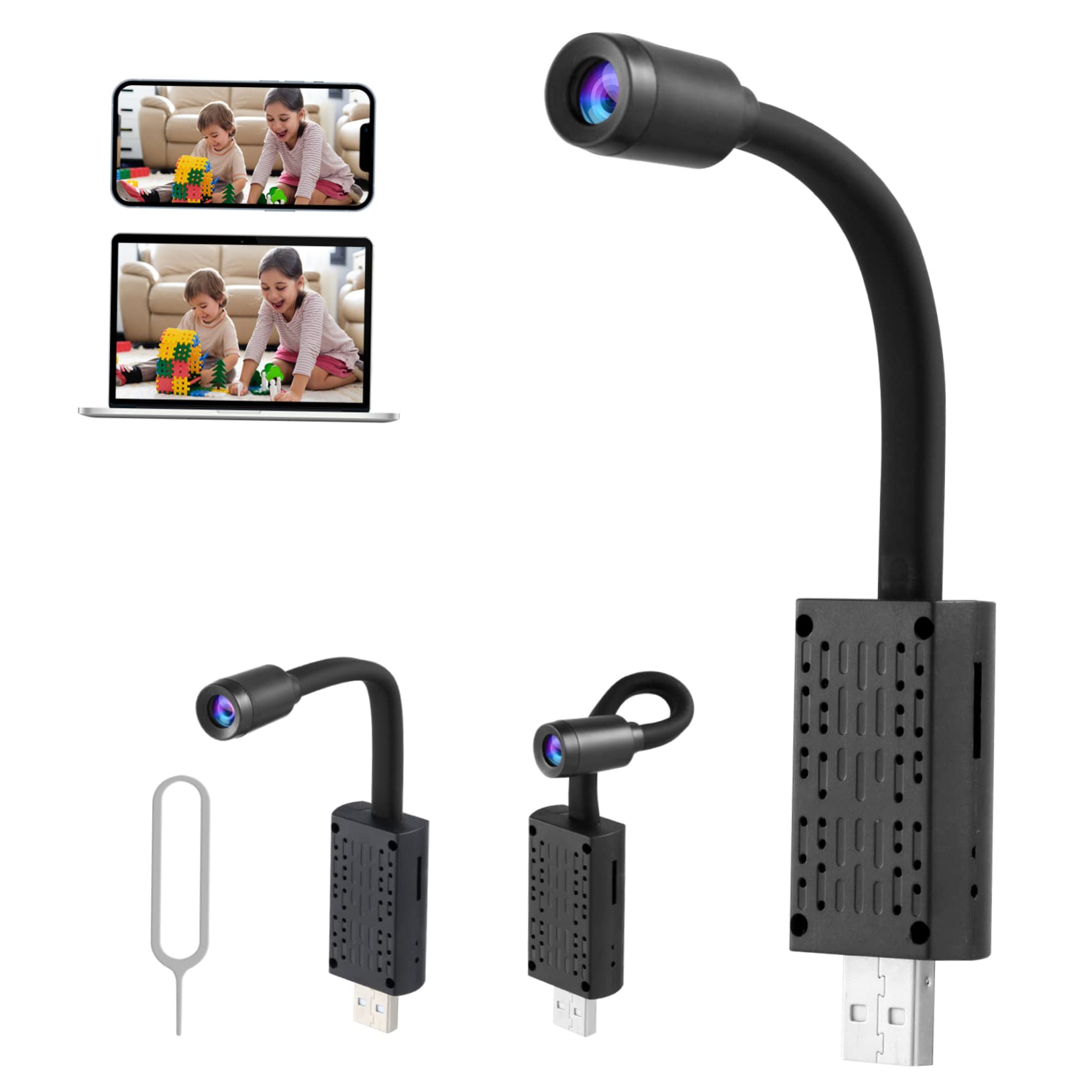 DOITOOL Cámara Inalámbrica de Seguridad Hogar con Detección de Movimiento y Ángulo de Visión Amplio, Resolución 1080p, Material Abs y Componentes Electrónicos para Estilo Aleatorio