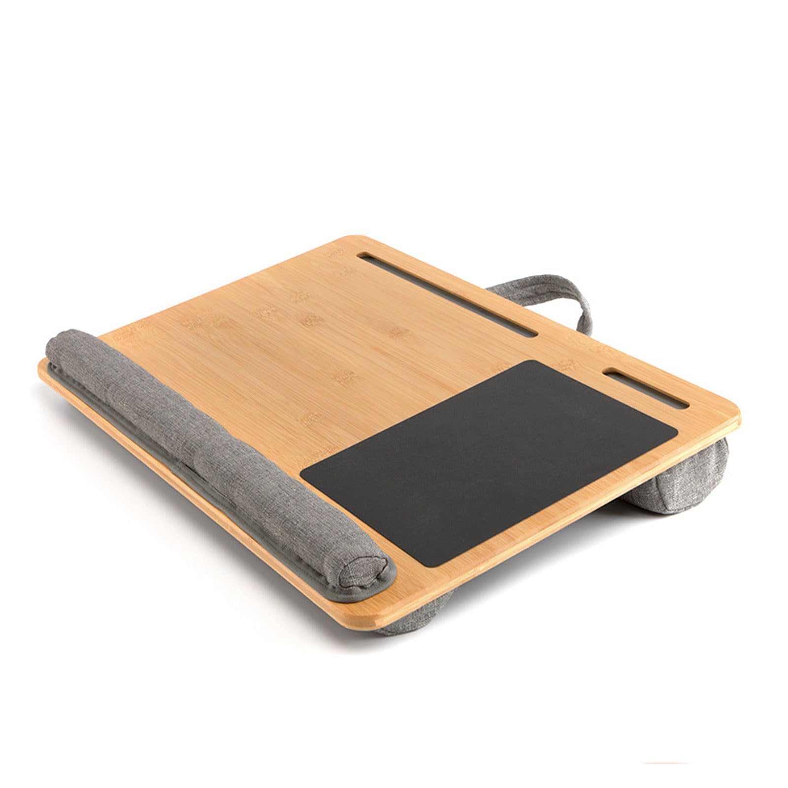 Supporto per laptop, scrivania da grembo, supporto in legno per letto