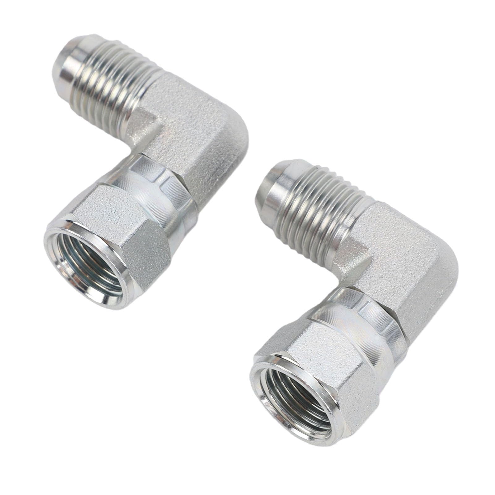 Eujgoov Raccord Adaptateur Hydraulique, 3,8 Pouces, Coude évasé à 37