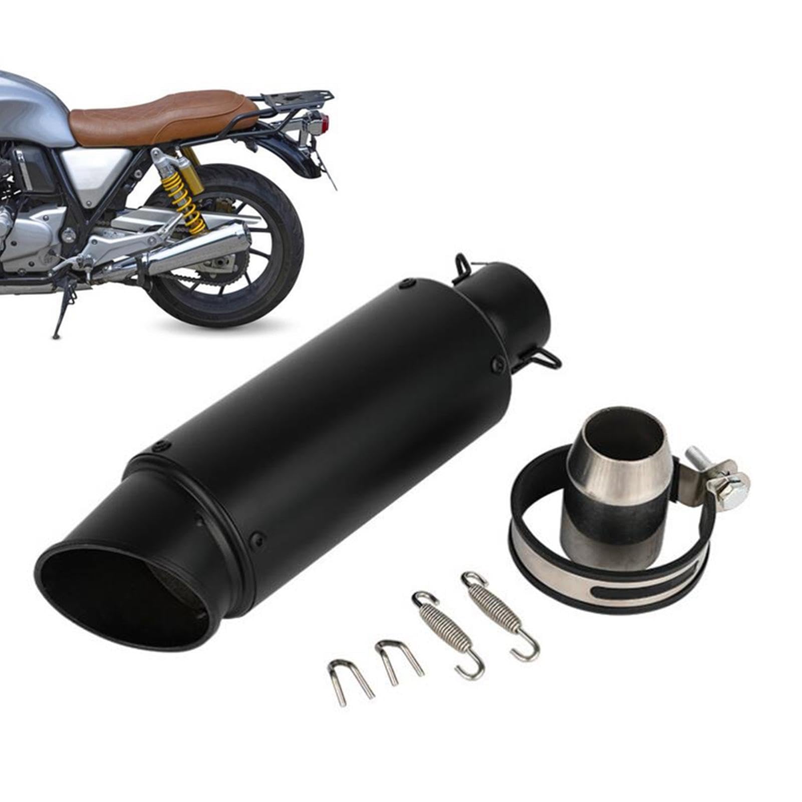 Marmitta Slip-On In Acciaio Inox Per Moto E ATV, Universale 38-51mm, Con Rivestimento In Fibra Di Carbonio E DB Killer Rimovibile