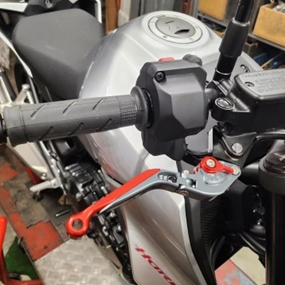 Motorrad verstellbar Klappbarer ausdehnbarer Griff Passend für CB750 HORNET CB 750 Hornet 2023 2024 2025 CNC Bremshebel Bremskupplungshebel Hornet 750 (Rot)