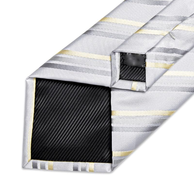 Set de corbata formal para hombres de seda y poliéster miniatura 4