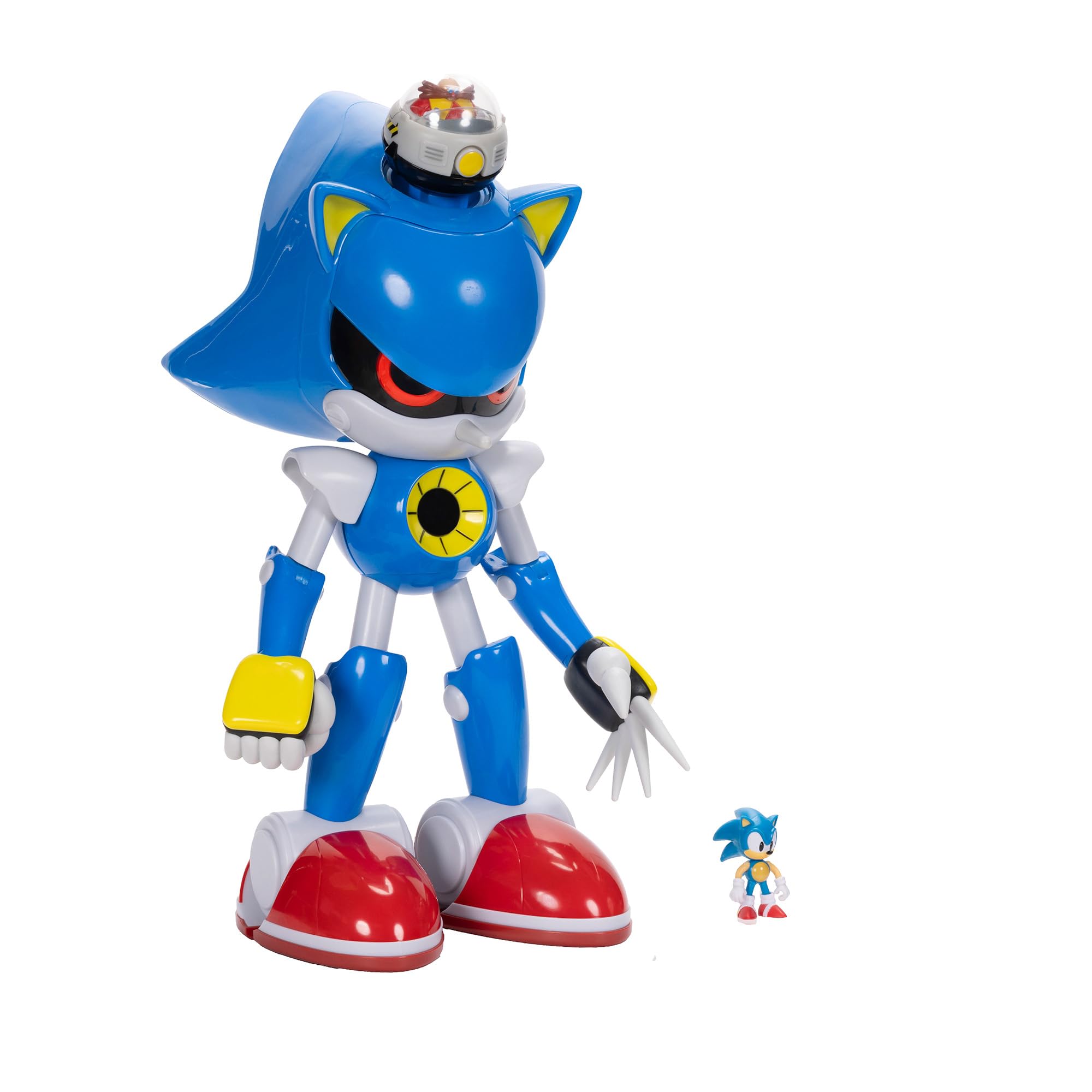 Sonic The Hedgehog 50.8cm Metal Sonic vs 6.3cm Sonic Ensemble de Figurines articulées