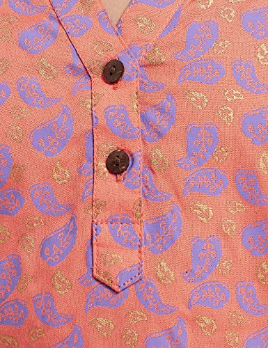 Image of Amazon Brand - Jam & Honey Girl's Cotton Regular Short Kurti