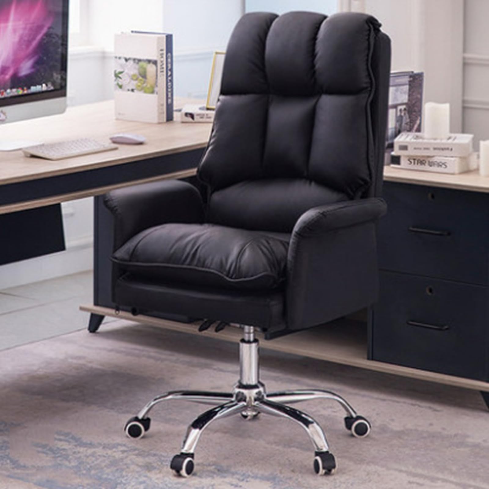 Chaise de bureau ergonomique pour ordinateur avec siège élévateur réglable maison et bureau