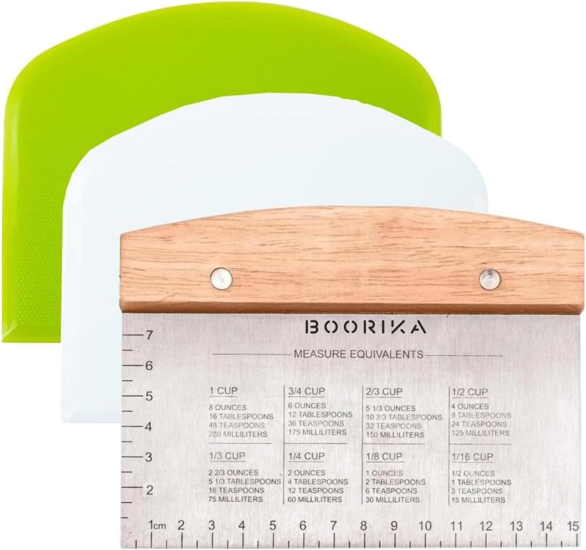 Dough Scraper & Bench Scraper Kitchen – Stainless Steel Sourdough Tools – Dough Cutter for Sourdough Bread, Pizza, and Flat Top Griddles – Chef Approved Dough Scraper & Bench Scraper Kitchen – Stainless Steel Sourdough Tools – Dough Cutter for Sourdough Bread, Pizza, and Flat Top Griddles – Chef Approved