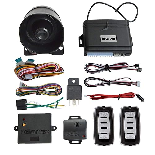 BANVIE Car Alarm System, Security Antitheft Alarm Systems with Keyless