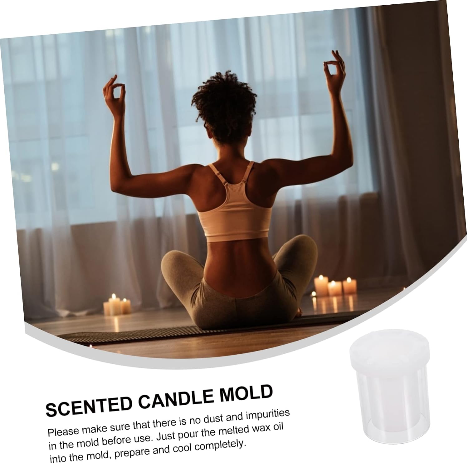 Durable Plastic Hollow Candle Molds DIY Scented Candle Handicraft Molds for Unique Candle Making Cylinder Shape for and Home Decor