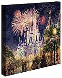 Thomas Kinkade Studios Disney's Main Street USA 14 x 14 Gallery Wrapped Canvas - Walt Disney World