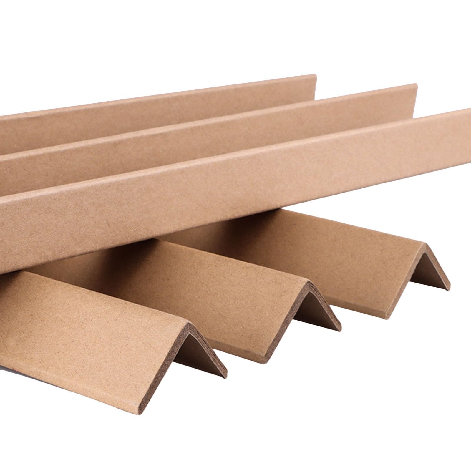 angolari cartone 100 robuste protezioni per bordi in cartone 4CM X 4CM X 10/40/50/90/120 CM, supporto angolare per pallet piccoli per ridurre lo slittamento della prevenzione dei danni al carico, sped