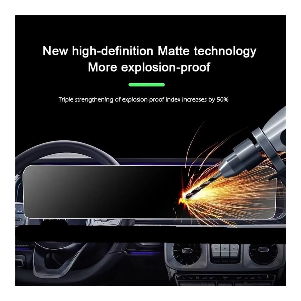 Protector De Pantalla Cristal Templado Para Navegador GPS Coche Clase G (G500, W463, W465, AMG G63) Y Accesorios Interiores Película Protectora Navegación