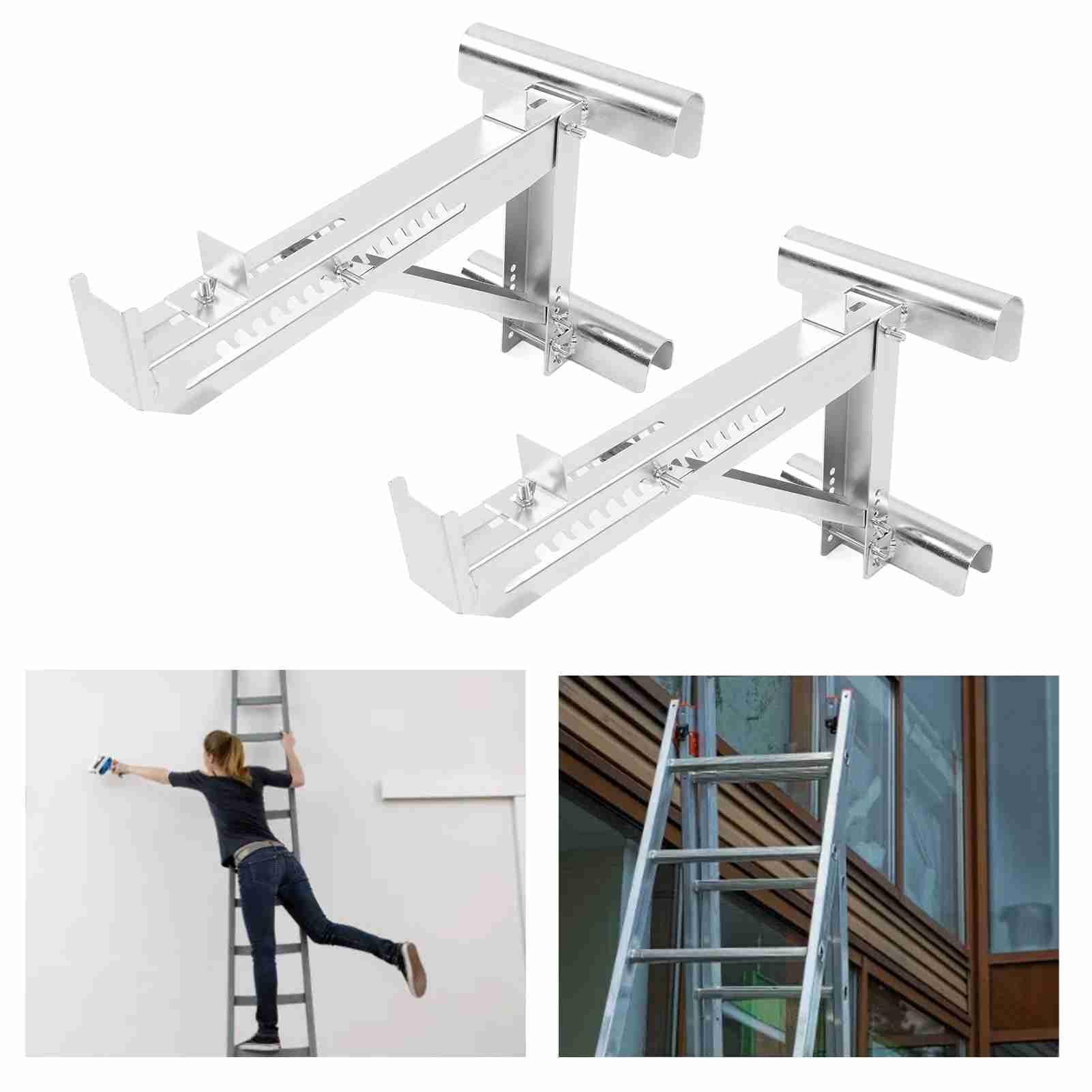 Kit Supporto di Carico Stabilizzatore con Regolabile in Acciaio Legato per Pittura Murale, Riparazione di Finestre, 2 Pezzi, 20,08 X 10,08 X 3,15 Pollici