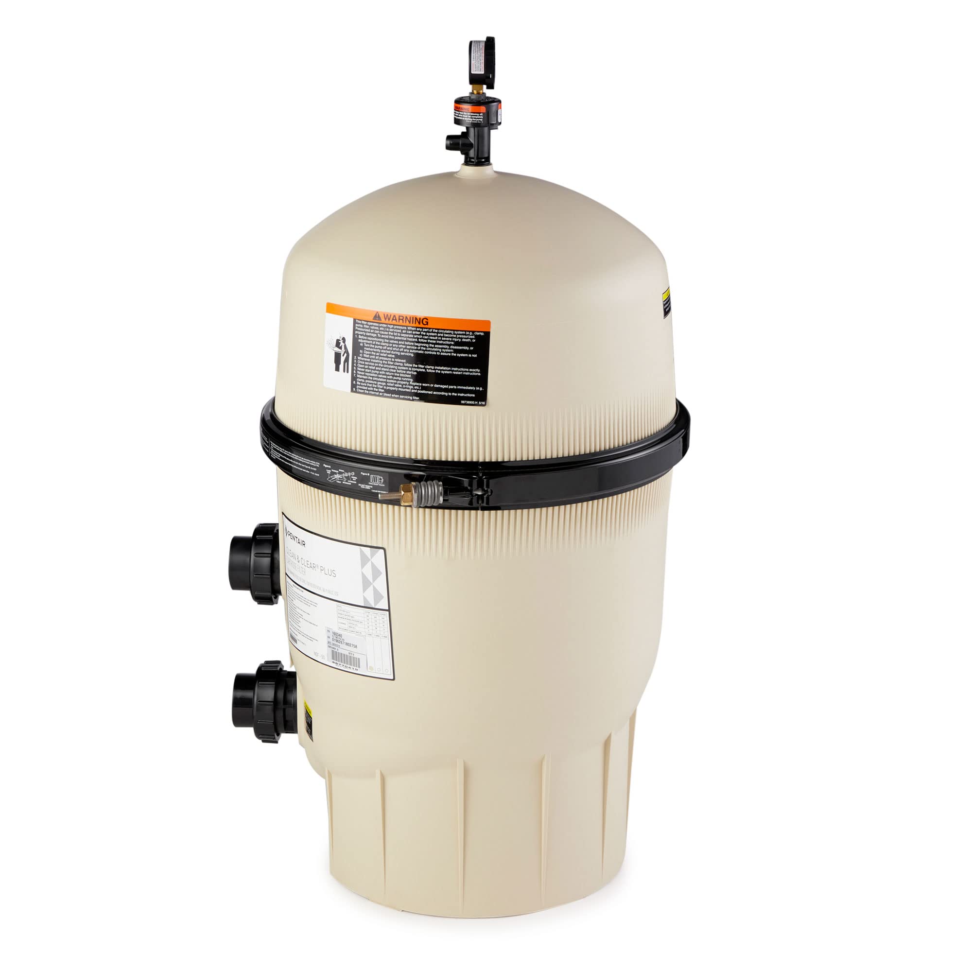 Pentair 160340 Clean and Clear Replacement 320 Square Foot 120 Gallons Per Minute In Ground Swimming Pool Filter Pump Cartridge Assembly