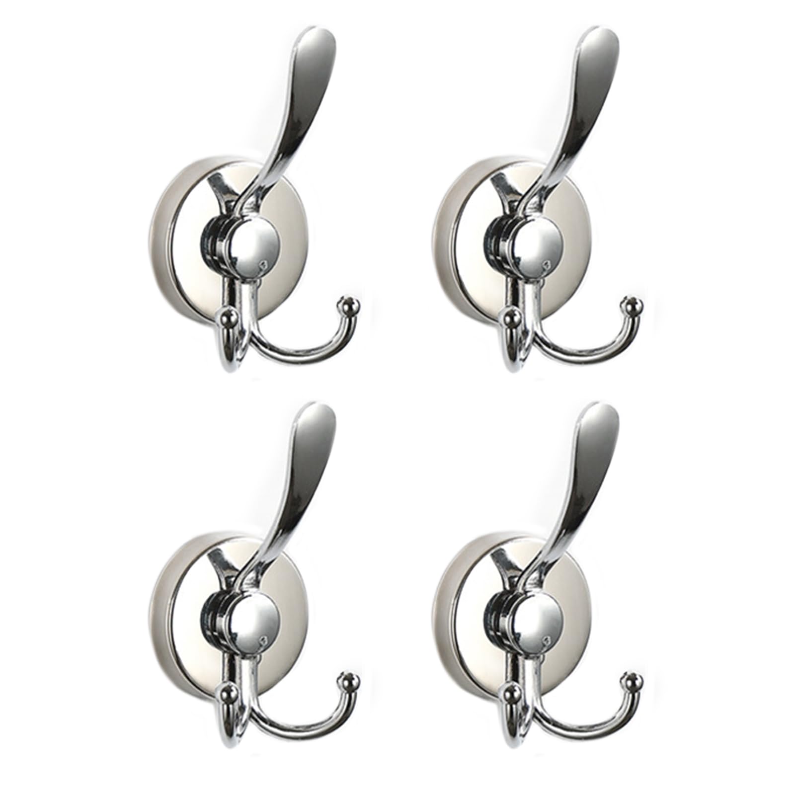 Jazuaiao Of 4 Powerful Suction Hooks Luxurious Cup for Space Saving Bathroom Hanger Accessories Cup