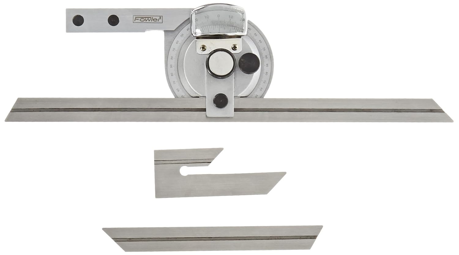 Fowler 524406120, Universal Bevel Protractor with 6" and 12" Blade Construction Protractors