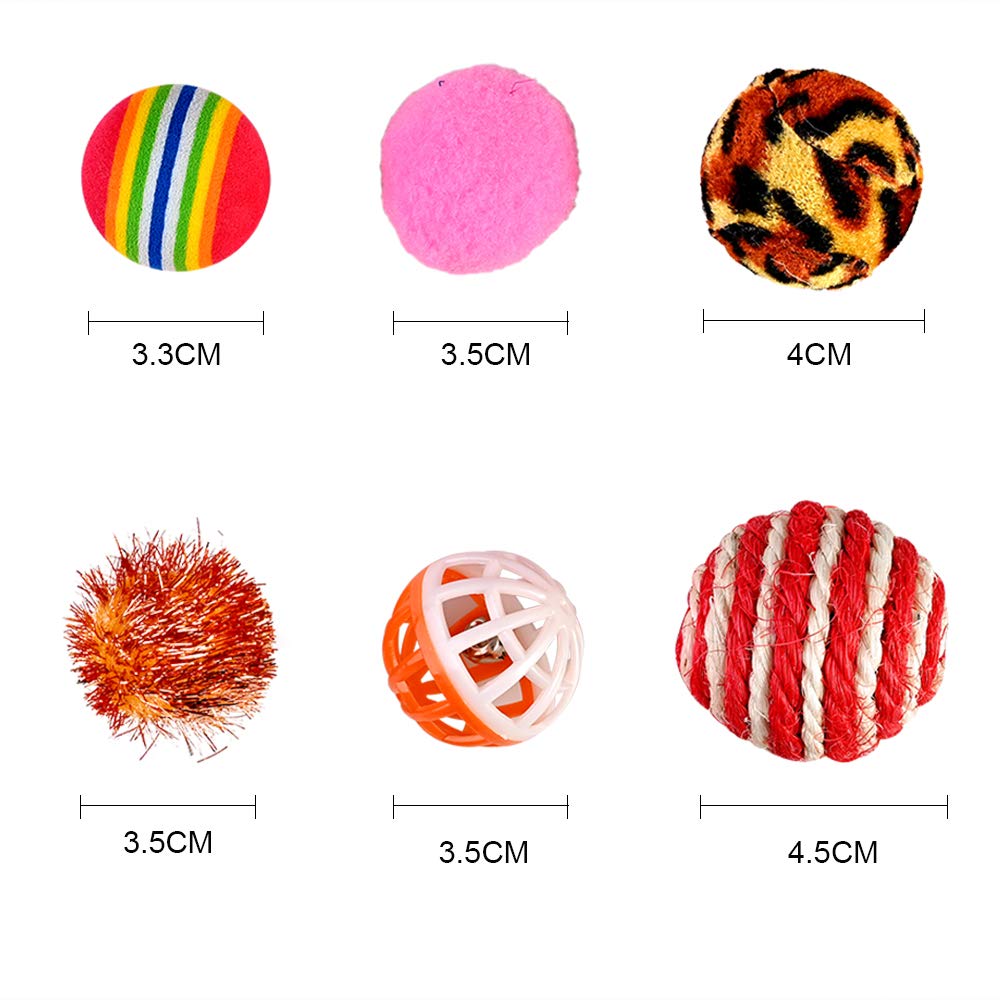 GOLDGE Jouets Chat Interactif, 16 pièces Jouets Chat, Souris, Balles, Baguettes de Plumes pour Kitty interactifs