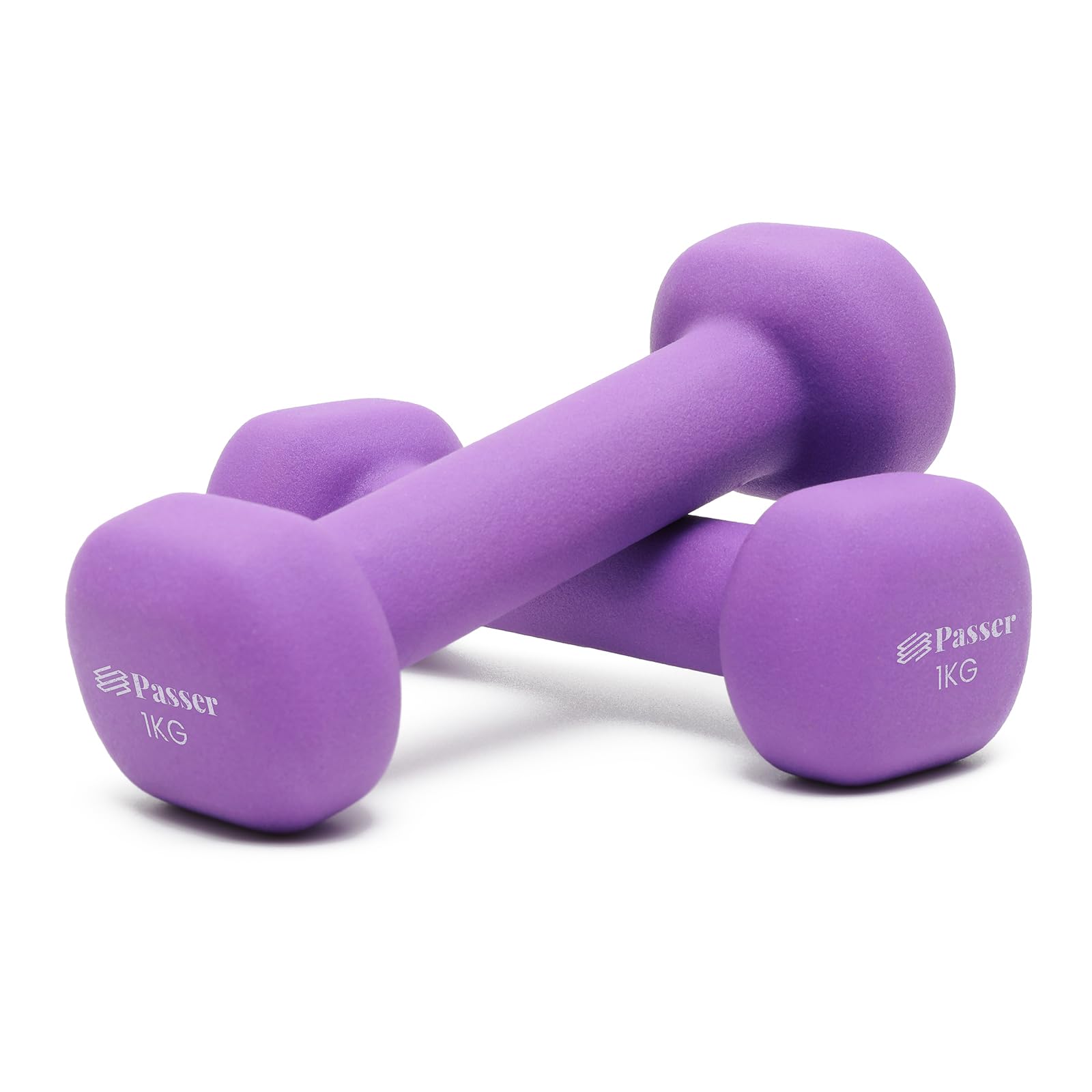Neoprene Dumbbells Set of 2, Hand Weights for Women Men (1/2/3/4/6/8 kg Pair), Small Dumbbells Arm Weights for Ladies Gentlemen - Yoga, Pilates, Gym, Home - Workout, Fitness, Strength Training