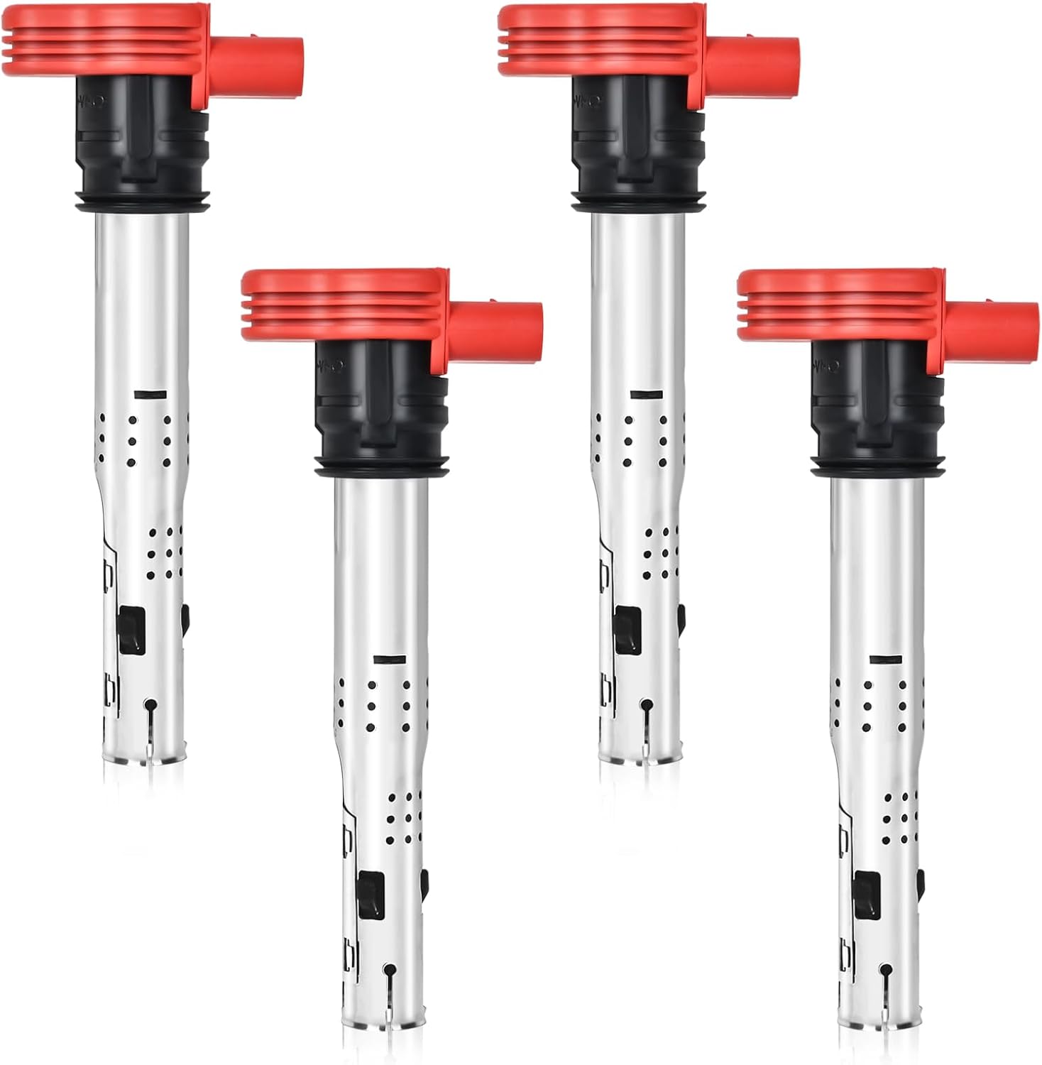 UF529 Ignition Coil Pack Compatible with Volkswagen Golf MK5 MK6 GTI Jetta Passat CC Tiguan Audi A3 A4 A5 A6 A7 Q5 Q7 R8 S4 S5 06-16 2.0T 3.0T 2.5L 3.2L 4.2L 5.2L Engines Accessories C1631, 4 Pcs