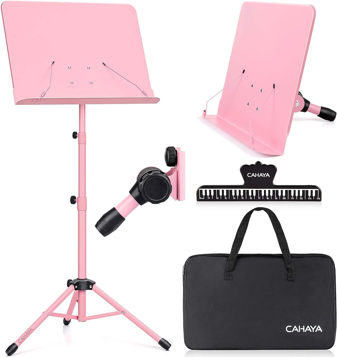 CAHAYA Pupitre de Partitions Pliable Portable Support Métallique de