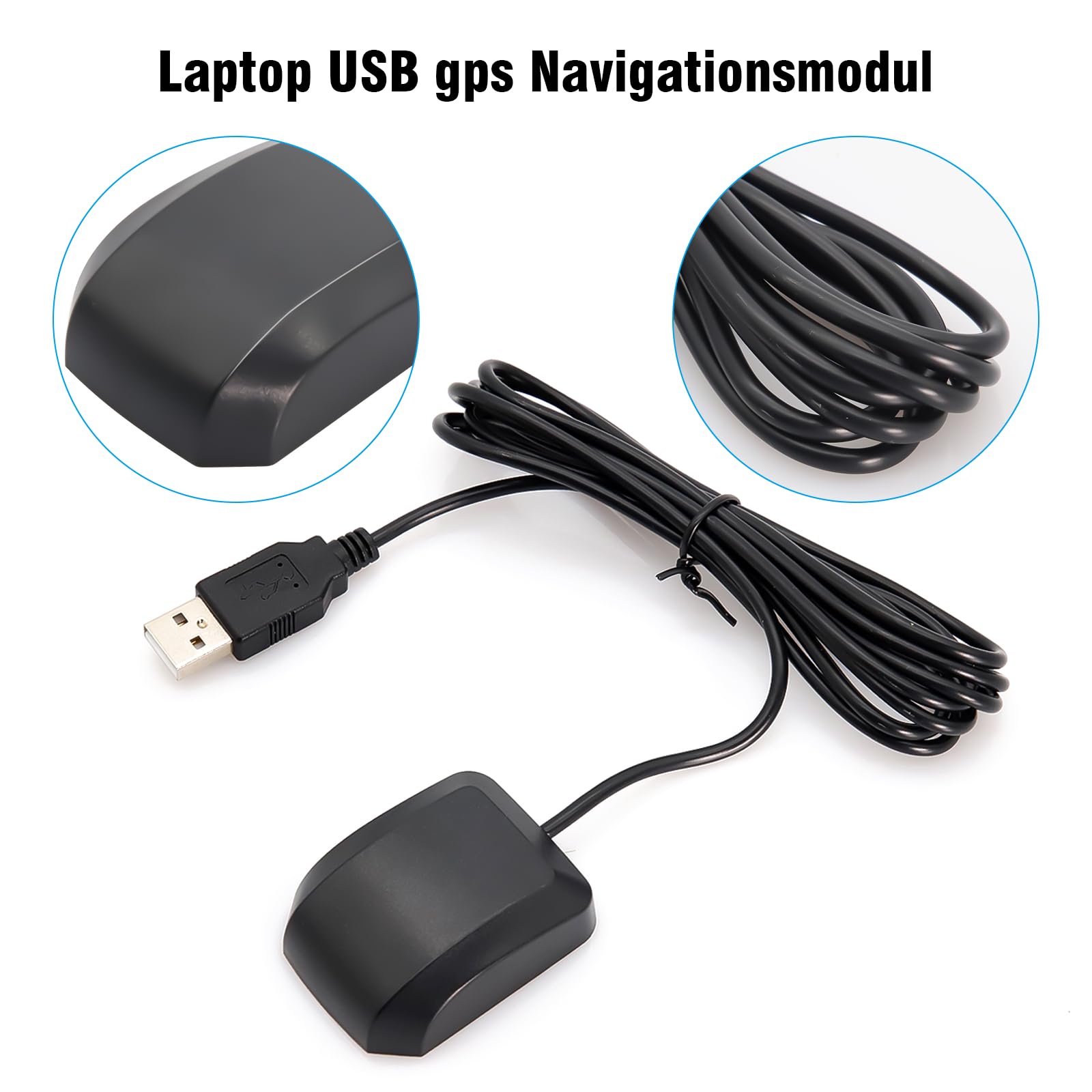 USB-GPS Modul Binghe VK-162 USB-GPS-Navigationsmodul PS Dongle Empfänger Externe Antenne Wasserdicht Staubabweisend kompatibel mit Arduino mit Linux mit GOO-g-le Earth