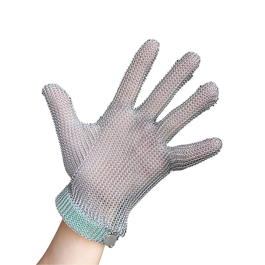 Guantes de protección Protectora de Grado 9, Guantes de Trabajo de Seguridad de Grado alimenticio, adecuados for Eliminar Las ostras, Cortar Carne, Tallado de Madera