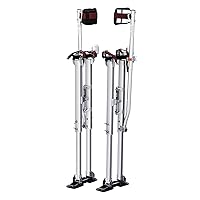 Vista 12 de VEVOR Pilotes de herramientas de aluminio ajustables de 18 a 30 pulgadas, zancos de trabajo antideslizantes duraderos con rodilleras protectoras