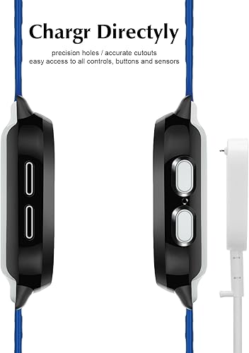 Miniatura 3 de Funda compatible con Gizmo Watch 2, protector de pantalla para niños, de vidrio templado, solo compatible con Verizon Gizmo Watch 2 (negro,