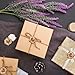 Yoption Eucalyptus Wax Seal Stickers, 50 Pack Antique Gold Self Adhesive Envelope Seal Stickers for Wedding Party Birthday Christmas