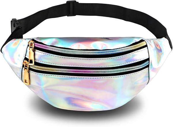 TBoonor Bauchtasche mit 3 Fächern, PU-Leder