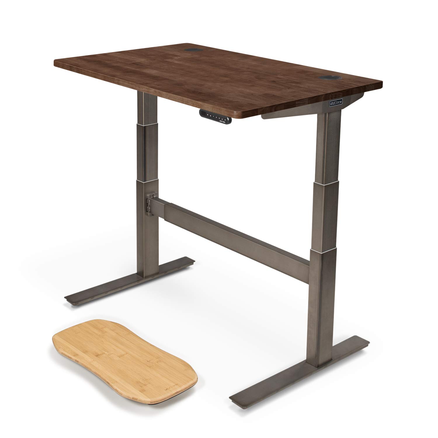 Buy UPLIFT Desk V2 Dark Brown Rubberwood Solid Wood Desktop Standing