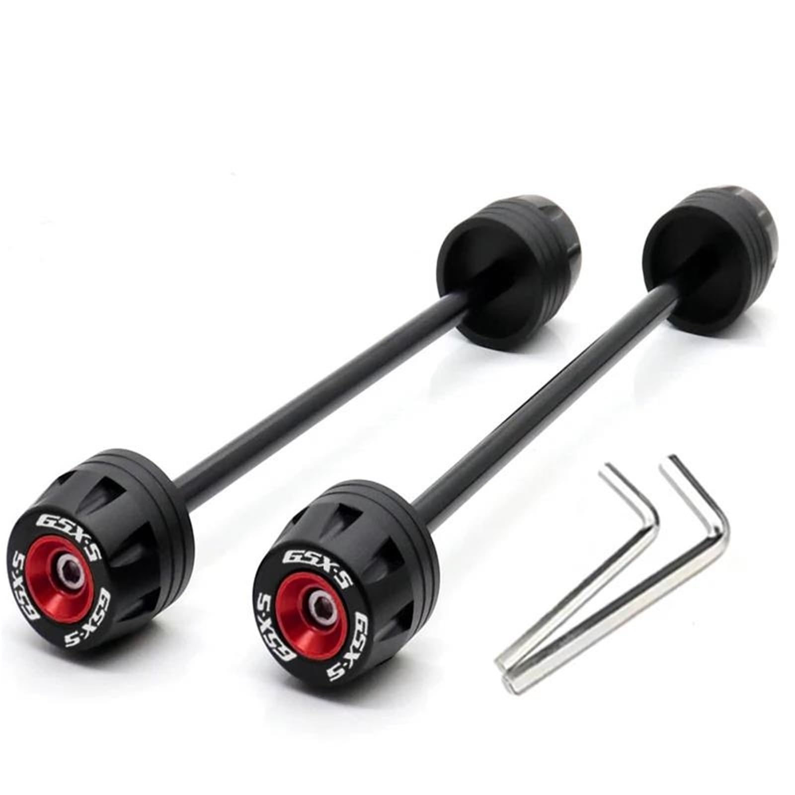 HYRHEV shield Motorcycle Front & Rear Wheel Fork Axle Sliders Crash Protectors For Suzuki GSX-S1000 GSX-S1000F GSXS 1000 F 2015-2023 bumper(Red2)