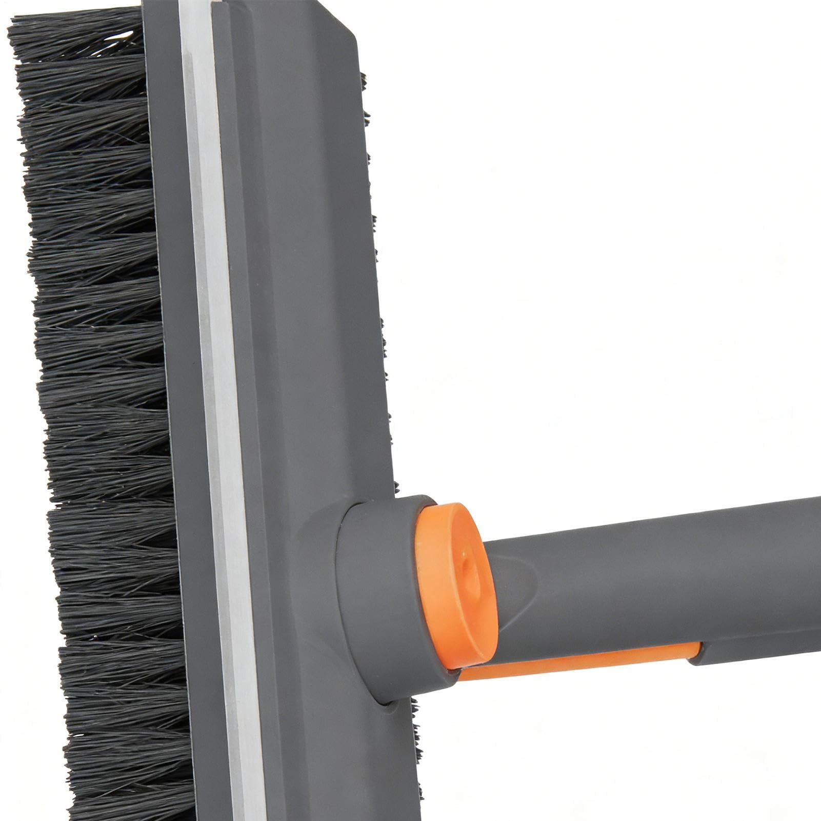 Brosse à Récurer pour Sol avec Manche Long Nettoyeur Multifonction Rotatif