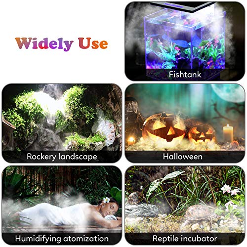 Fitnate 350Ml/H Mist Maker Fogger,12 Led Color Changing Fog Atomizer Air Humidifier thumb #8