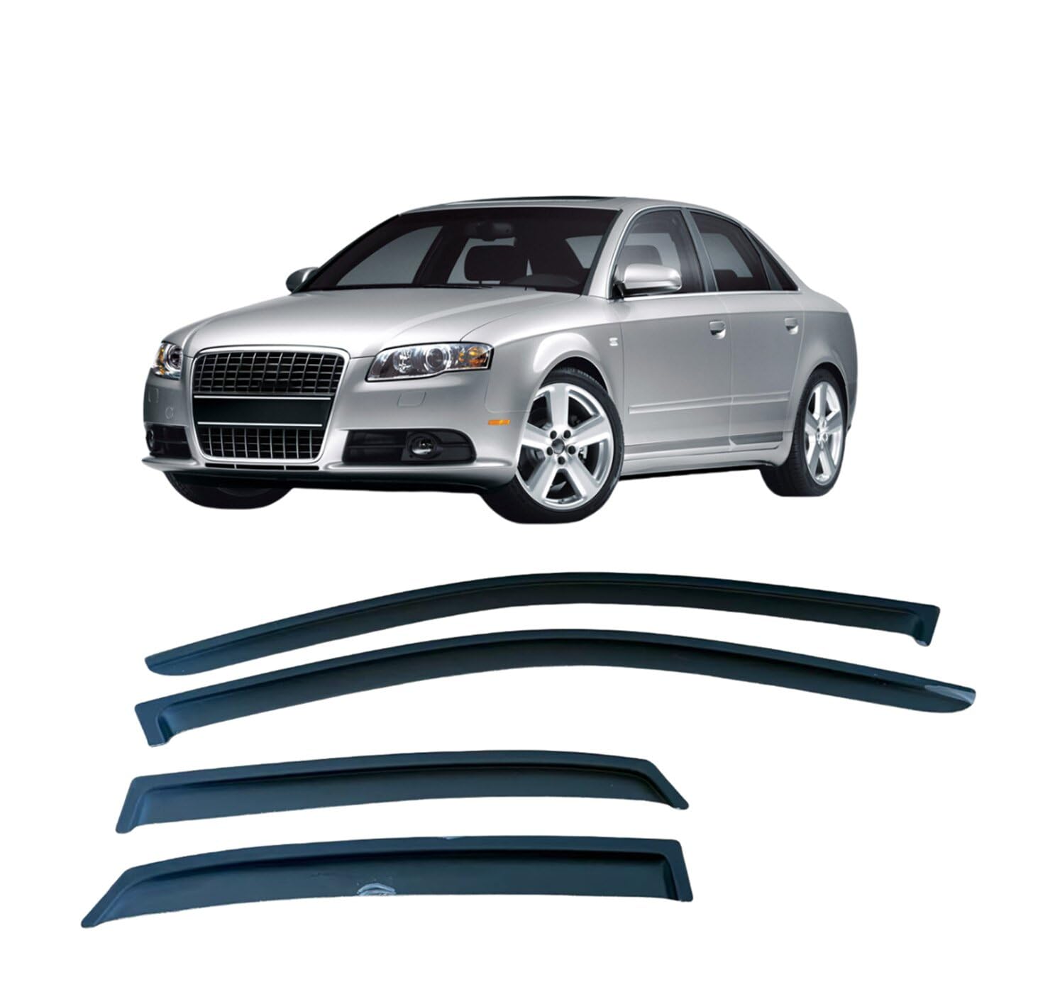 Garde pluie Audi A4 berline pour rouler vitres ouvertes sans courants d'air
