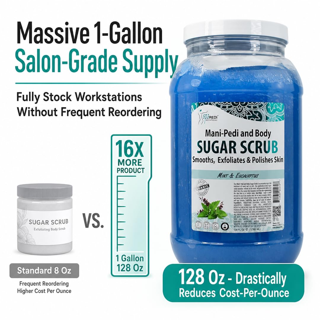 Amazon.com : SPA REDI Mint & Eucalyptus Exfoliating Sugar Body
