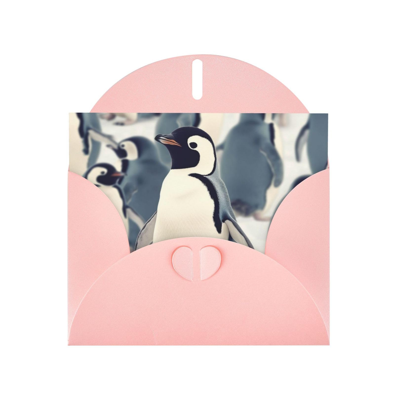 NBSKSDLK Cute Penguin Animal Pattern Greeting Cards All Occasion Blank Note Cards with Envelopes Pop Up Birthday Card Postcards Personalized Thank You