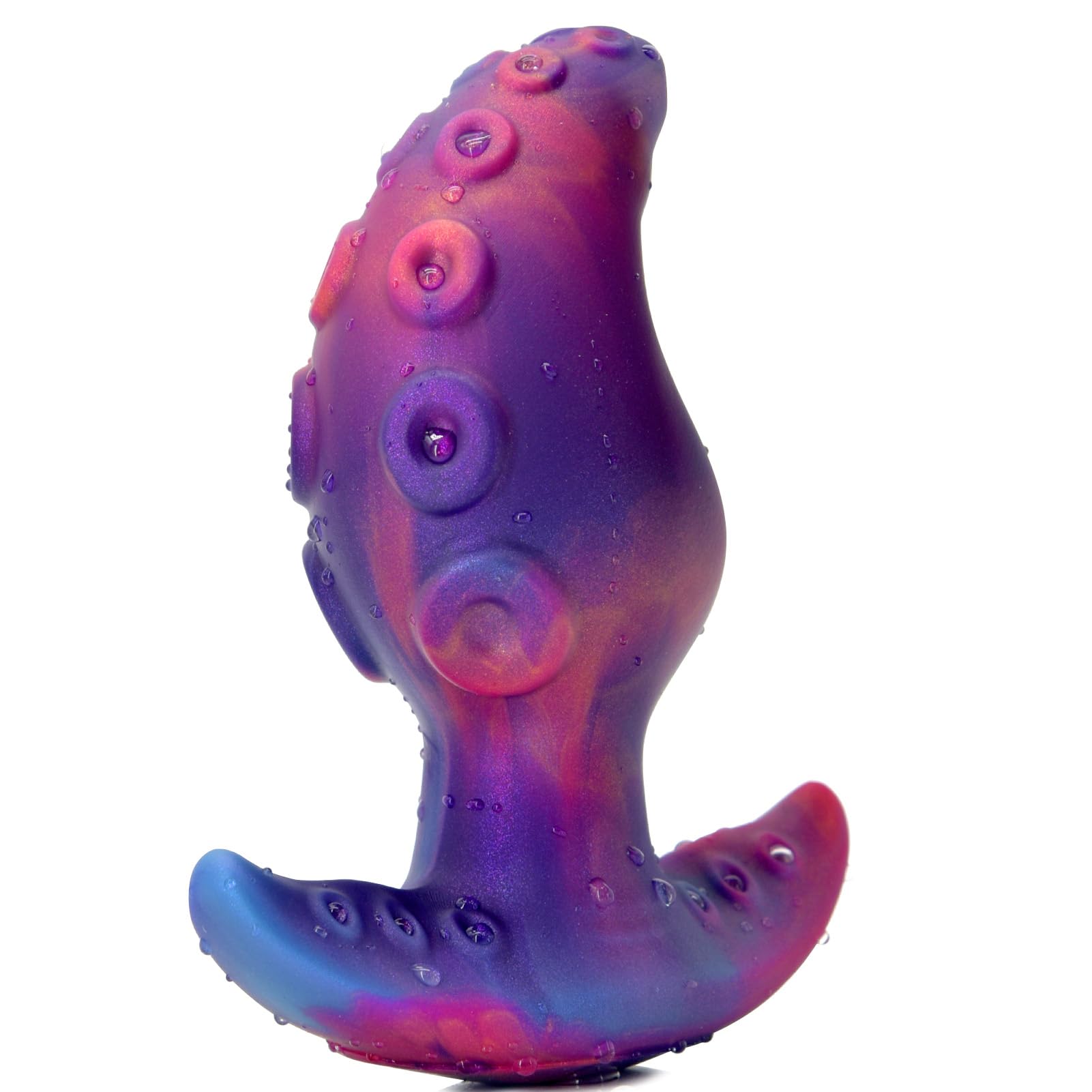 Anal Plug for Comfortable Long-Term Wear Silicone Monster Tentacle Butt Plug Dilator with Curved Base Slender Waist 5