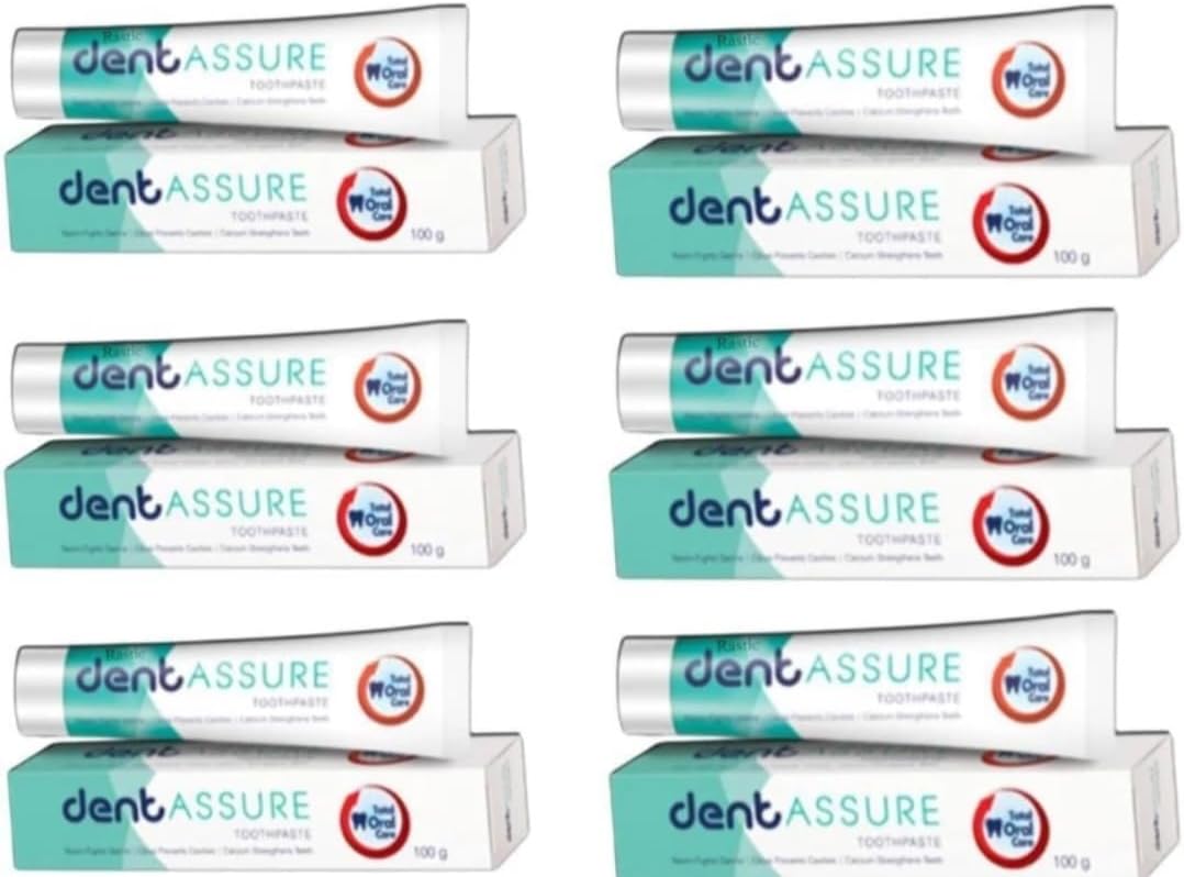 ASS-URE DENT TOOTHPASTE PACK OF 6, 6 * 100GM