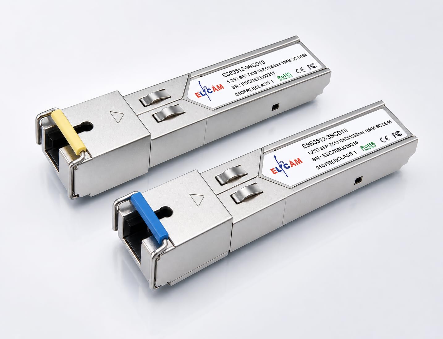 Modulo BIDI SFP 1,25G SC Monomodale 10KM DDM Compatibile Cisco Ubiquiti Huawei D-Link Mikrotik