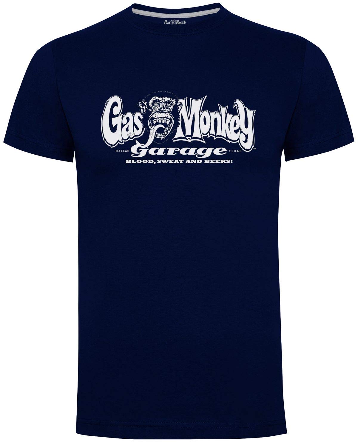 Gas Monkey Garage Blue Og T-Shirt Logo -Xxl