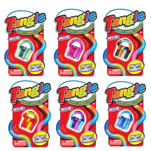 Tangle Jr Classic 6-Pack - Tangle Fidget Sensory Toys - Twisty Fidget Pack for Kids and Adults - Fidget Toy for School - Gift for Teens and Adults image 13
