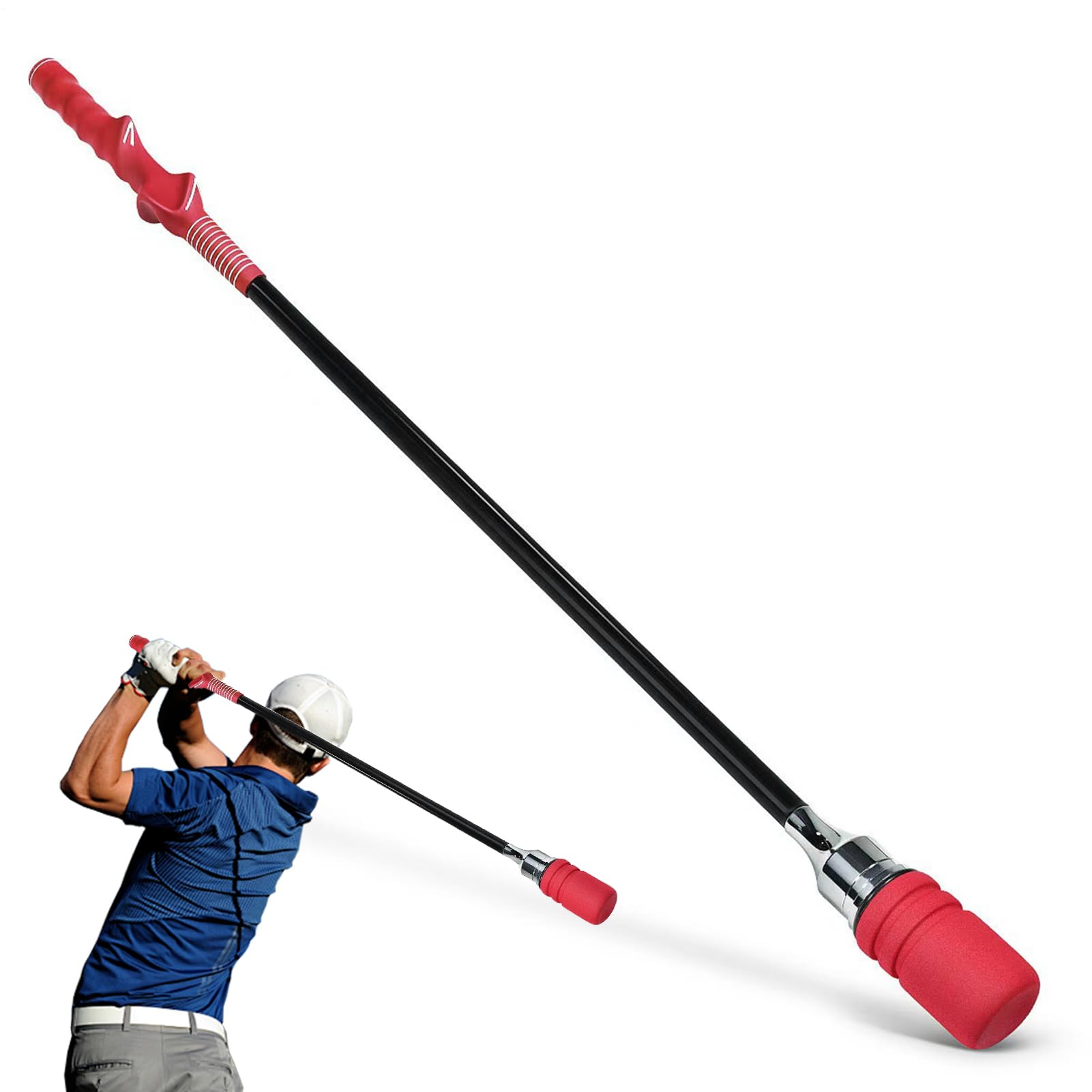 Golf Swing Aid | Correttore di presa da golf | Attrezzatura portatile per allenamento sportivo per interni ed esterni, pratica a casa, giardino e viaggi in famiglia