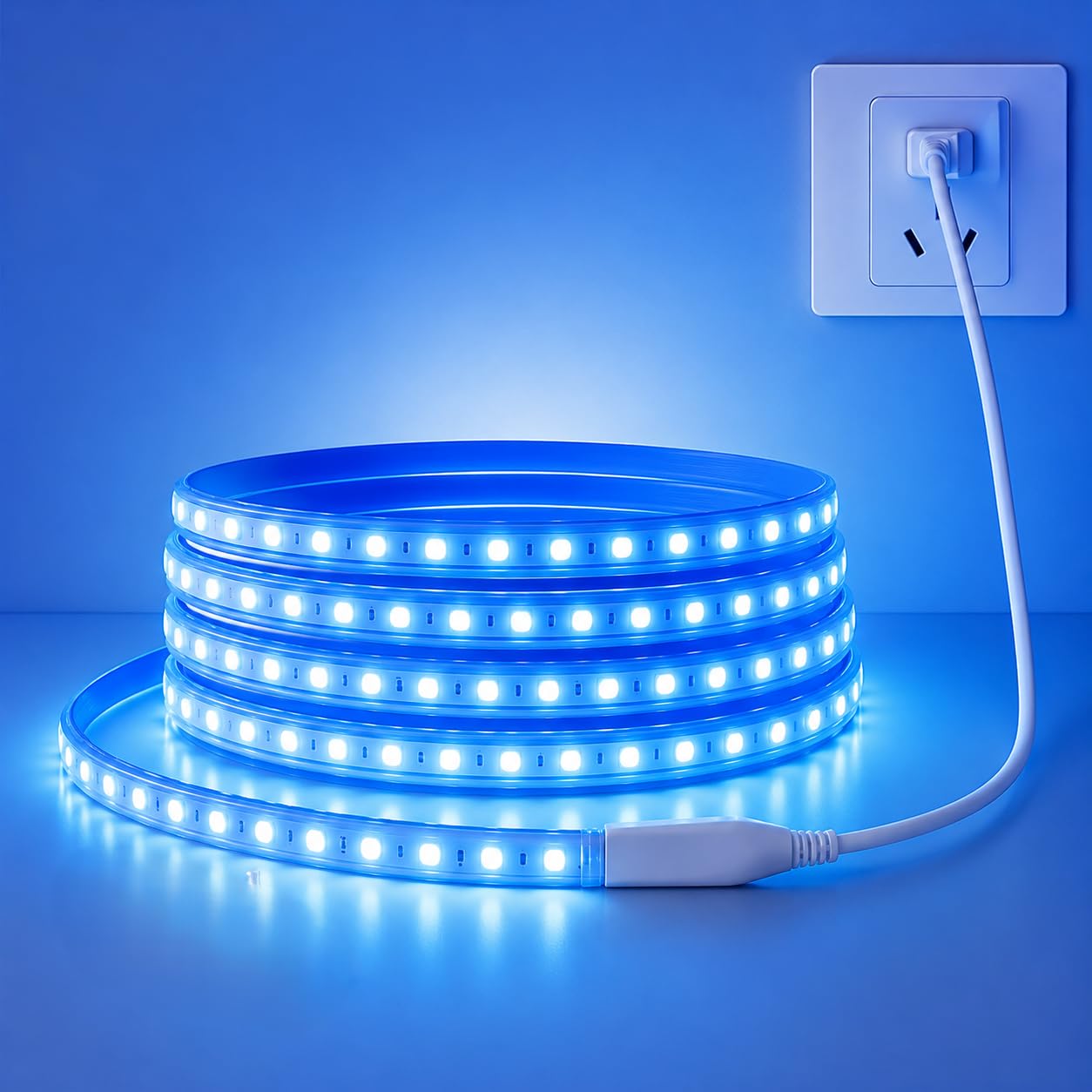 V.E.S.P.A SMD LED Strip Lights Waterproof Lighting for Home Wall Decor & Interior Decoration | Perfect for Diwali Lighting | | Wedding | Events | Strip Lights | (Blue, 5 Meter)-image-22