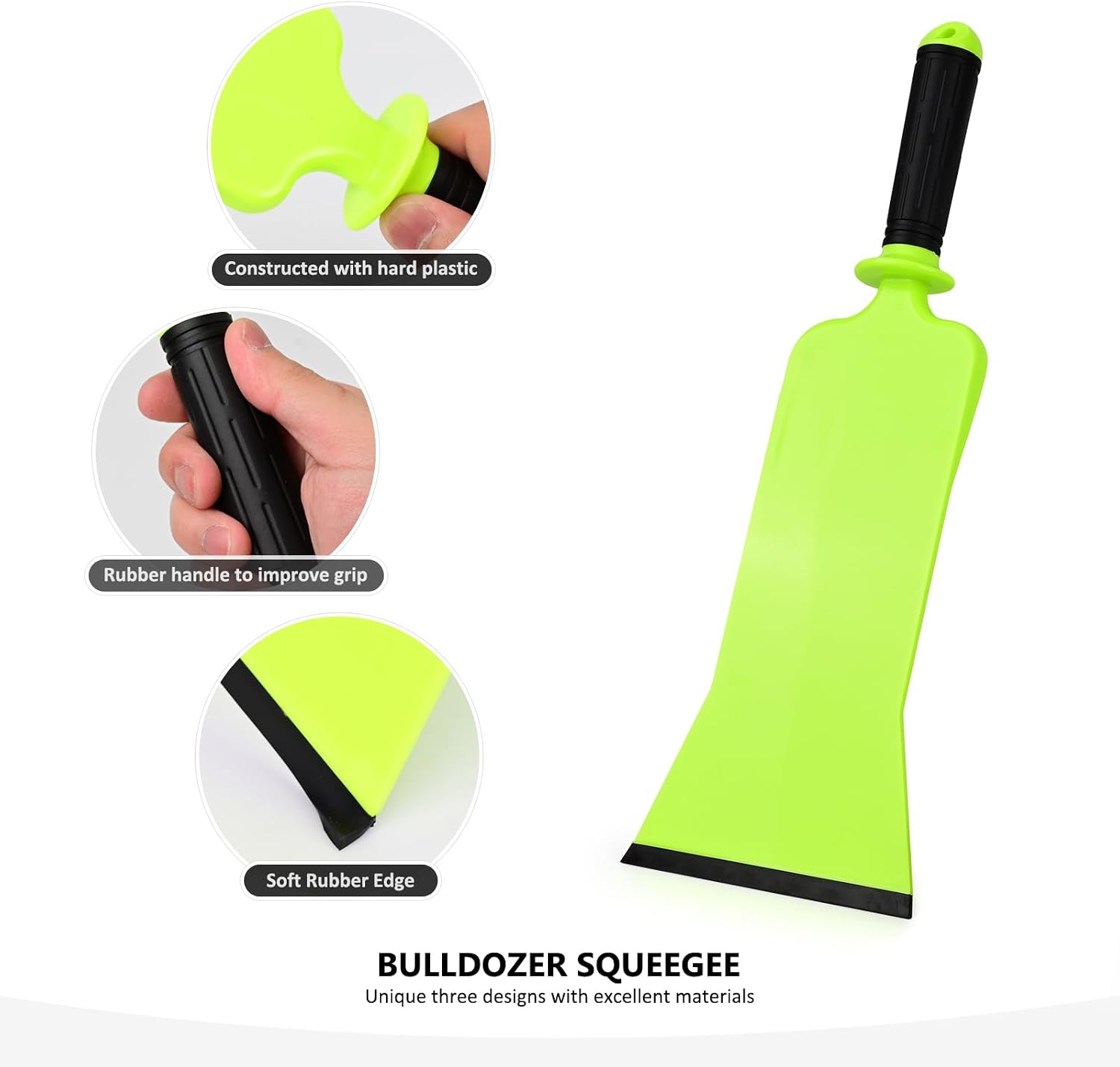 EHDIS Vinyl Wrap Tool Window Tint Bulldozer Squeegee Flat Glass Window Film Bulldozer Tint Tools Car Front Windows Rear Glass Windshield Squeegee for Car Wrapping