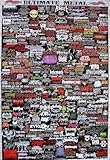 6347-M Ultimate Heavy Metal 100up Logo Rock Band in the World Wall Decoration Poster Size 24
