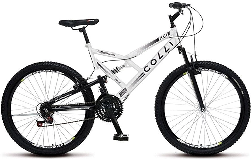 Colli Bike, Bicicleta GPS 148 Dupla Suspensão e Freios V-Brake, Aro 26 Aero, 36 Raias, 21 Marchas