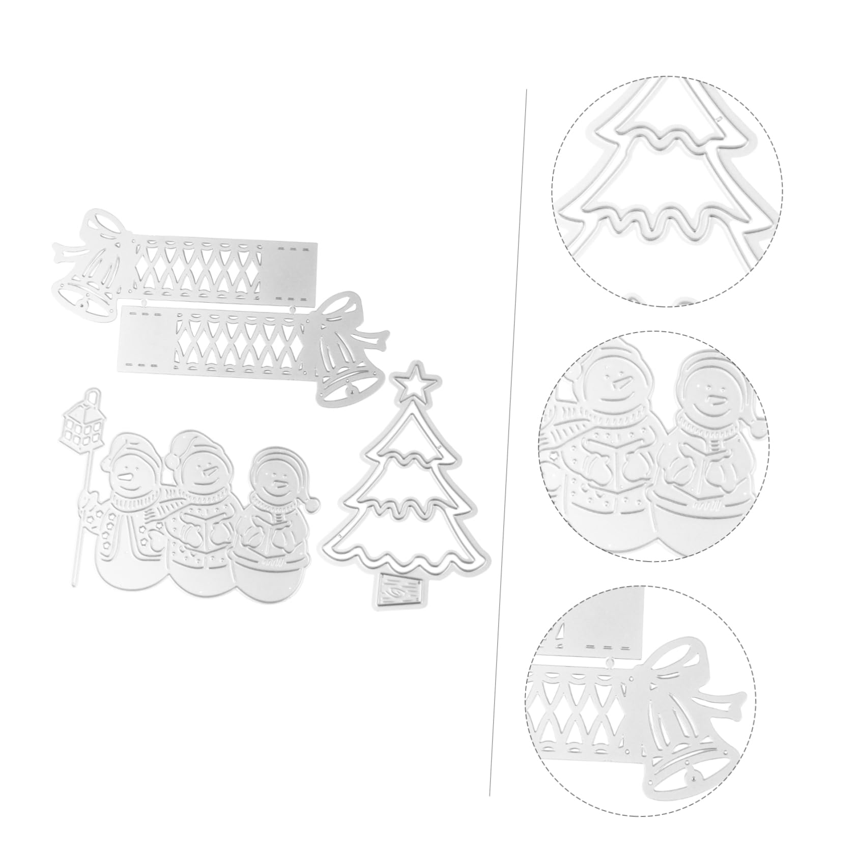 Operitacx 9 Piezas Navidad morir manualidades navideñas plantillas navideñas troqueles de metal cortados troqueles para hacer tarjetas troqueles de corte de metales en relieve
